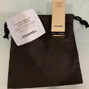 CHANEL FACE MASK ,HYDRA SERUM AND POUCH